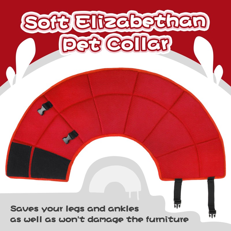 Dog Cone for Large Dogs After Surgery, Soft Dog Cone