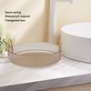 Round Storage Tray 360 Degree Rotating Waterproof Clear Desktop Organizer