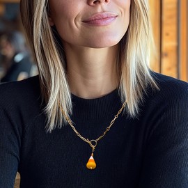 Ross-Simons Italian Multicolored Murano Glass Candy Corn Charm in 18kt Gold Over Sterling