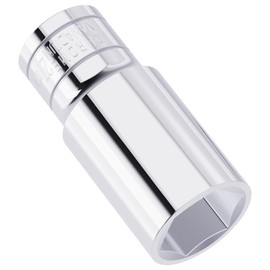 FOCMKEAS 27mm Deep Socket, 1/2 Inch Drive, 6-Point, Metric, Heat Treated CR-V Steel Sockets, Full Polishing, 3.1 Inch Length