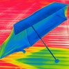 HUS. All Weather Carry Lightweight Folding Umbrella for Rain or