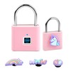 UMIKSMART Fingerprint Padlock, Keyless Biometric Smart Lock, USB Rechargeable &