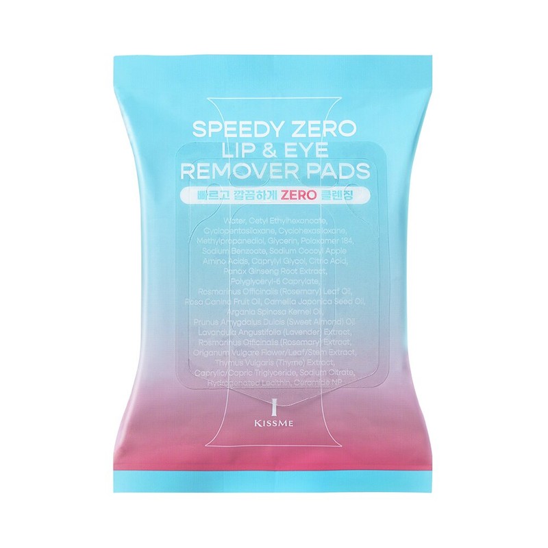Kiss me Speedy Zero Lip & Eye Remover Pads -