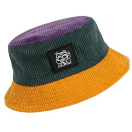 GlobalUP Bucket Hat. Gorro Bucket Hat Unisex Diseño Clásico, Ligero y Cómodo de Pana. Sombrero de Pescador para Mujer y Hombre. Gorro para el Sol Unitalla, Ideal para la Ciudad o la Playa. (A)