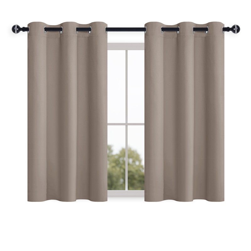 Hiasan Blackout Curtains 2 Panels for Bedroom, Thermal Insulated Sun