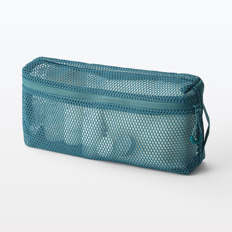 MUJI OHH40A4A 3D Mesh Case Dark Green L Approx. 8.3