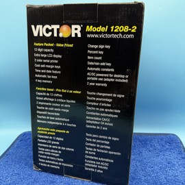 Victor 1208-2 Printing Calculator, 2-Color Black/Red Print