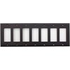 Black 7 Gang GFI/Rocker Wall Plate