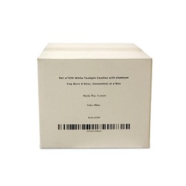 Tea Light Candles in Metal Cups - 6 Hours Clean, Long Burning White Unscented Tea Candles - 520 Candles - Votive Candles Bulk for Romantic Dinner, Wedding, Spa & Hotels by PARNOO