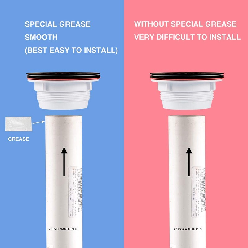 Shower Base Drain and 4-1/4 Matte Black Drain Cover with