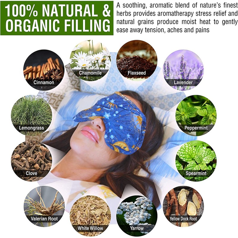Nature's Approach Basic Herb Pack Rice Heating Pad Microwavable Reusable