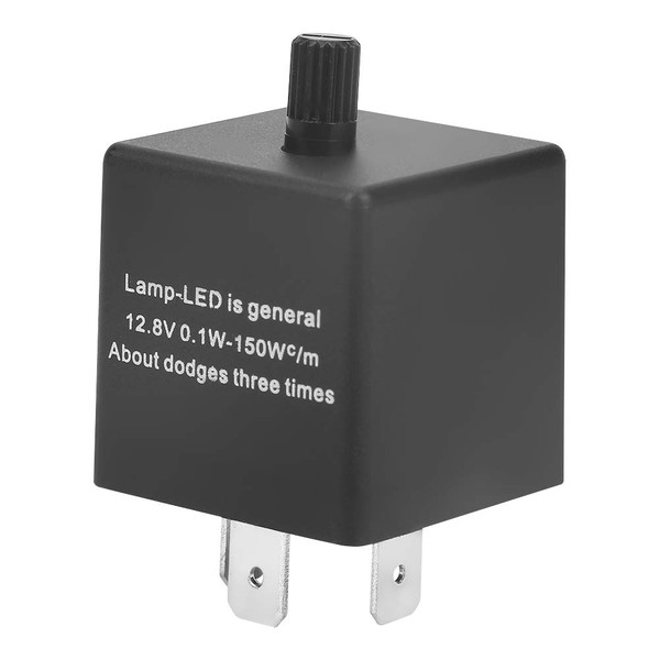 12.8V CF13 JL-02 3-Pin Adjustable LED Flasher Flash Relay for
