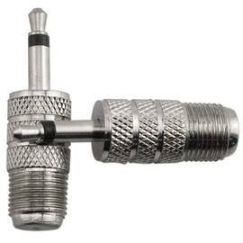 RuiLing 2-Pack 3.5mm (1/8inch) Male Plug to F Type Female Jack Connector Mono Audio Coaxial Converter Adapter