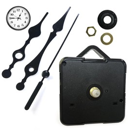 NHQZ Clock Movement Radio Controlled Clock Movement with Hand Sets, Clock Movement for Wall Clock, Silent, Black Radio-Controlled Movement for Replacement DIY