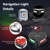 RVZONE 12-24V LED Boat Navigation Lights IP67 Waterproof Red and