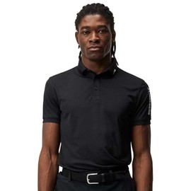J Lindeberg Mens Tour Tech Regular Fit Golf Polo -Black L