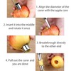3 pieces, apple corer, fruit corer, apple corer remover, apple