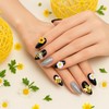 100 Stück Süße Nagel-Charms, Y2K Stil Biene & Gänseblümchen 3D