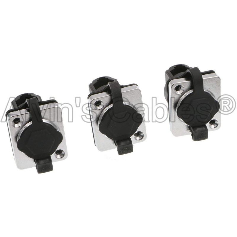 Alvin's Cables 90 Degrees RJ45 Interface Waterproof sockets Connector IP65