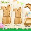 Maxcheck 2 Pcs Easter Farmhouse Bunny Serving Platter Large Rustic
