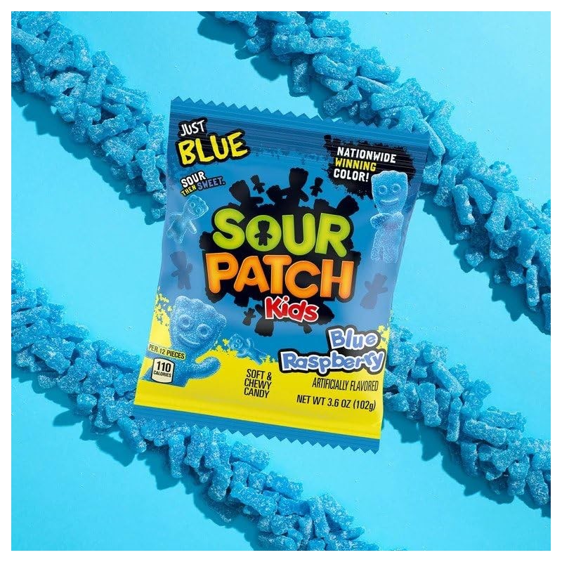 GroceriesRus Bundle - Sour Patch Blue Raspberry 3.6oz (102g) -