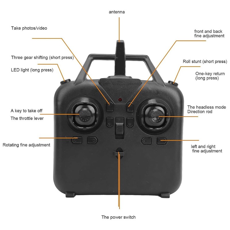 VOANZO Remote Control Mini Drone Kit Mini Quadcopter Remote Control