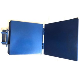 Made in Mexico Blue Manual Flower/Corn All Metal Tortilla Maker Press 10x10 inch Square