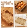 KOMBIUDA 1Set Woven Storage Baskets Decorative Straw Baskets for Organizing