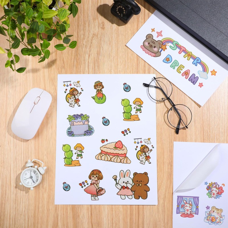 Feifeiya Washi Paper Sticker Paper White Printable Multipurpose Copy Paper