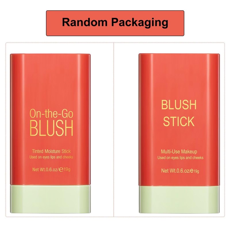 Multi-Use Makeup Blush Stick,Beauty,Waterproof Natural Nude Makeup,Tinted Solid Moisturizer Stick