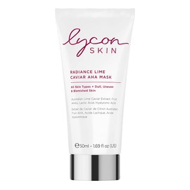 Lycon Radiance Lime Caviar AHA Mask, Exfoliating Face Mask with Caviar Extract, AHA Fruit Acids, and Hyaluronic Acid, Multi-Action Anti-Aging Skincare Treatment - 50ml