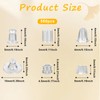 550 Pcs 6 Styles Clear Earring Backs, Earring Backs for