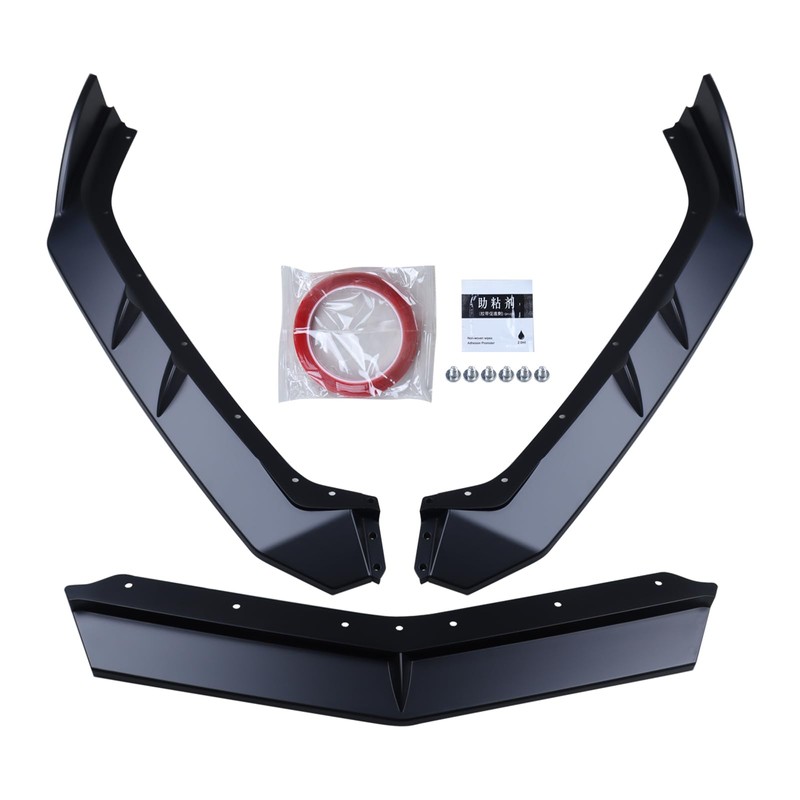 Front Bumper Lip Front Spoiler Front Wing Fit for 2020-2024