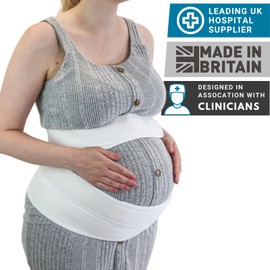 SOLACE BRACING Comfort+ Maternity Belt (8 Sizes) - British Made & NHS Supplied Breathable Pregnancy Bump Support - #1 Brace for Back, Pelvic & Sacroiliac Pain - Ideal Belly Band at All Stages - Size 5