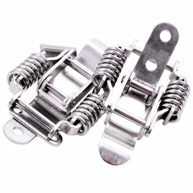 2Pcs 90 Degre Stainless Steel 304 Double Spring Loaded Suitcase