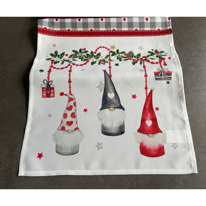 khevga Table Runner Christmas Gnome Christmas 140 x 40 cm