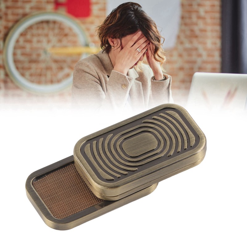 Magnetic Metal Slider ADHD Adults Fidget Decompression Toy Haptic Coin