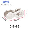 Qrity 5 Pairs Bike Chain Links, Bicycle Chain Link Connector,
