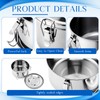 8 Pcs Small Stainless Steel Bento Box Bulk 13 oz