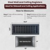 Empire Register Co, Ceiling & Wall Vent Cover - 4x12