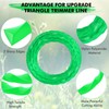 Kaberalty 16PK 0.080" Pre-Cut Twisted Trimmer Line Compatible with Greenworks