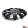 OMAC - ABS Black Hub Caps 16 Inch Set of