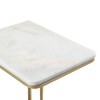 SEI Furniture Fallon Marble C table, Gold