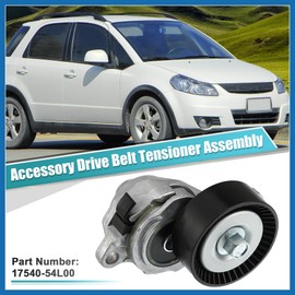 A ABSOPRO Automatic Belt Tensioner Pulley Assembly 17540-54L00 for Suzuki Grand Vitara Kizashi SX4 2.4L L4 Serpentine Tensioner Automatic Belt Drive Tensioner 17540-78K00 Item Replacement