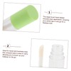 Healvian 5pcs Clear Lip Gloss Tubes with Large Brush Refillable