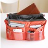 TOVINANNA Portable Toiletries Bag Double Zipper Large Compartment Organize Cosmetics