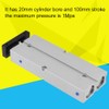 1pc 20mm Bore 100mm Stroke Double rod Double acting Aluminum