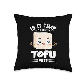 Vegan Vegetarian Design for a Tofu Lover Throw Pillow