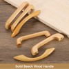 sourcing map 10Pcs Wood Drawer Pulls Handles, 96 mm/3.8" Hole