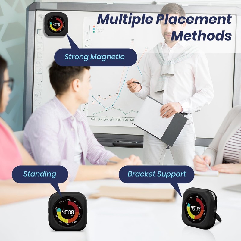 XREXS Visual Timer with Color Progress Bar, for Kids and